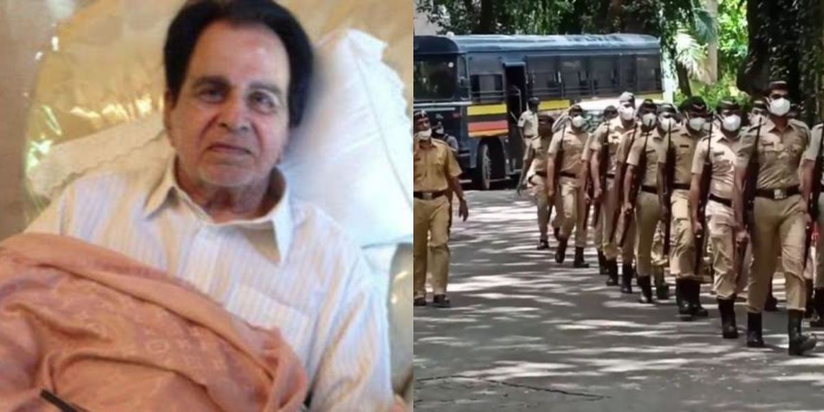 Dilip Kumar death: Mumbai Police jawans arrive at late actor's residence for state honours