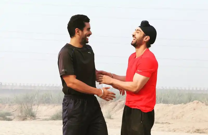 Diljit Dosanjh and Angad Bedi take a trip down memory lane as Soorma completes 3 years, celebrate their brotherhood