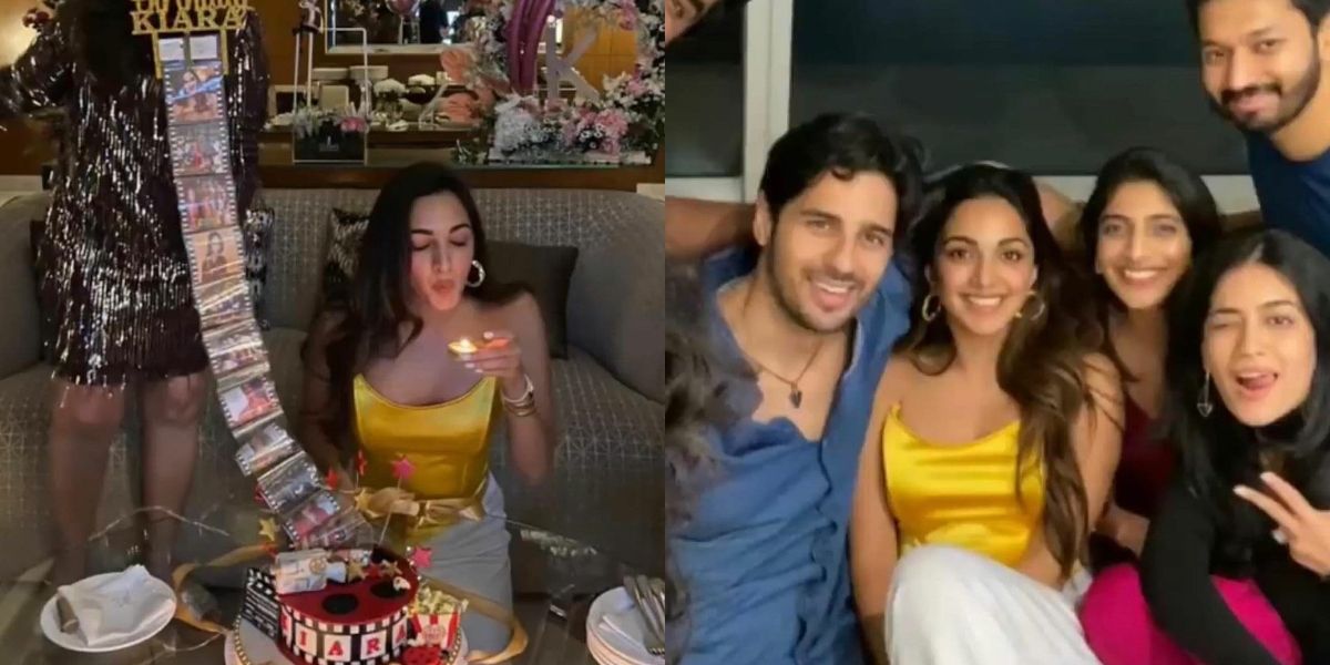 Sidharth Malhotra joins Kiara Advani's intimate midnight birthday bash, attended by her parents and close friends