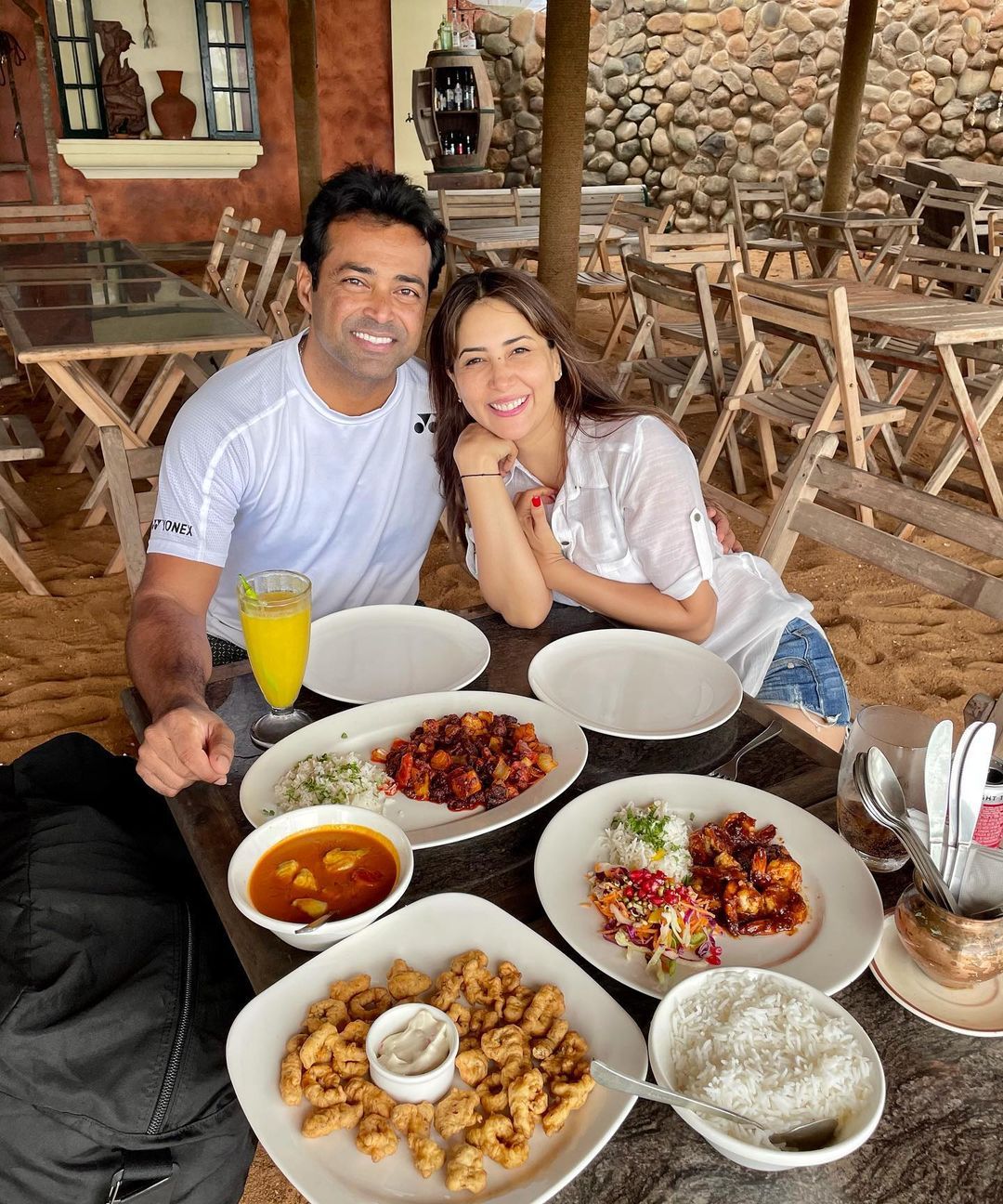 Leander Paes and Kim Sharma's cosy pictures from their Goa vacation spark relationship rumours