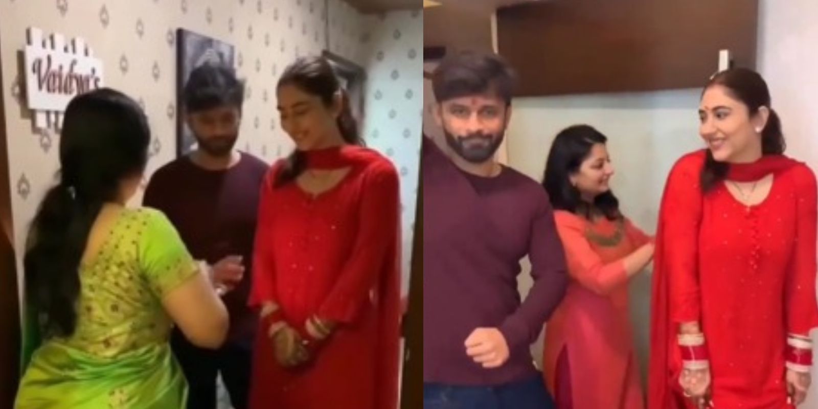 Rahul Vaidya and Disha Parmar’s griha pravesh video goes viral; singer dances with joy as he brings his bride home