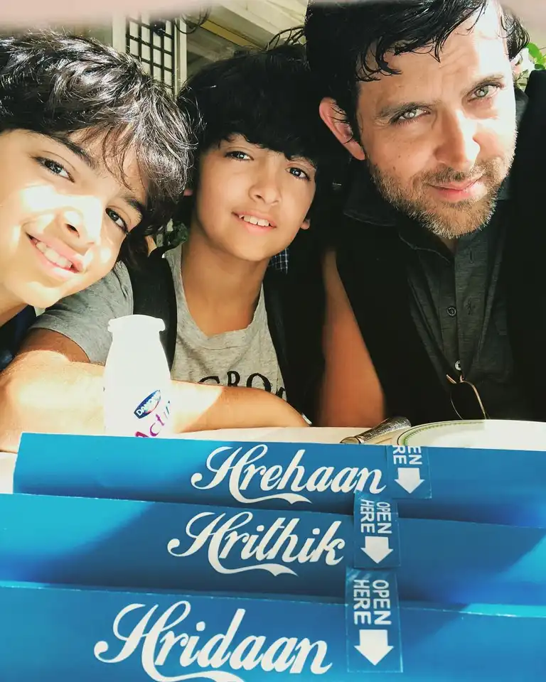 Hrithik Roshan's sons Hridaan and Hrehaan think ZNMD is his best film yet, here's how they rated Super 30, War and Kaabil