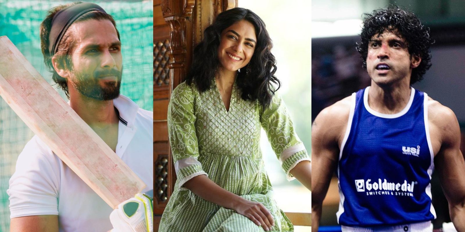 Mrunal Thakur remembers her fan moment with Shahid Kapoor and Farhan Akhtar on set