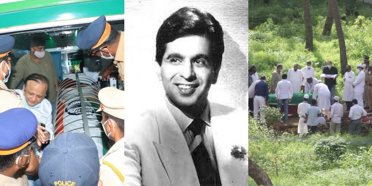 Dilip Kumar funeral: Legendary actor draped in tricoloured flag according to state protocols, laid to rest at Juhu Qabrastan