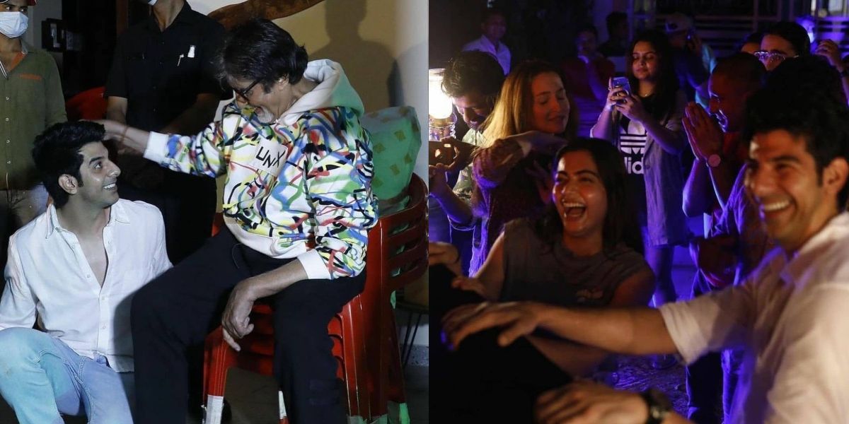 Amitabh Bachchan turns DJ at the schedule wrap-up party of Goodbye, actor Pavail Gulati shares photos