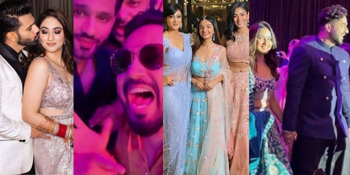 DishulKiShaadi: Rahul Vaidya- Disha Parmar party hard at their reception; Mika Singh, Aly-Jasmin, KKK contestants dance with the newlywed