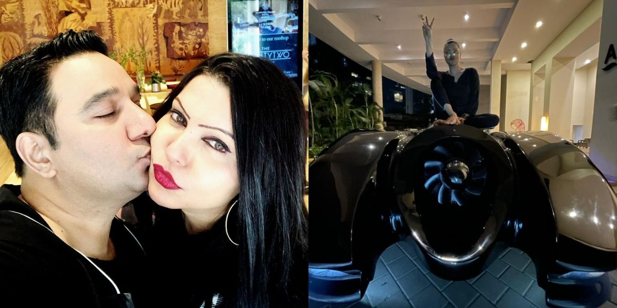Filmmaker Ahmed Khan gifts his wife Shaira a Gotham Batmobile making them the only second family in India to own one