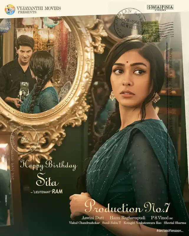 Mrunal Thakur announces her Telugu debut opposite Dulquer Salmaan; shares first look on 29th birthday