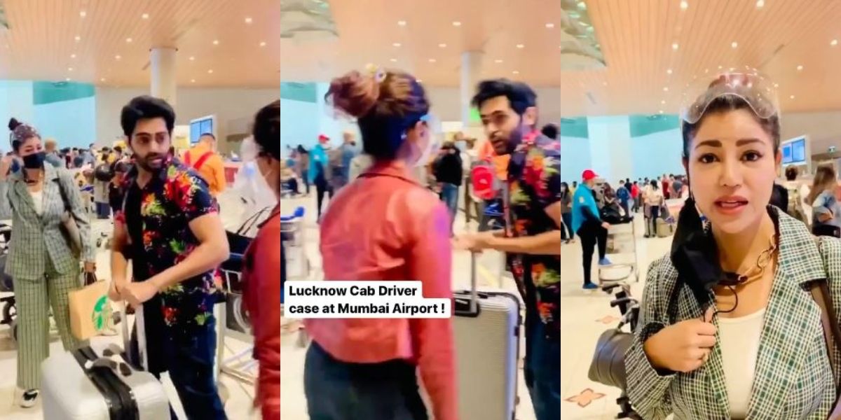 Gurmeet Choudhary, Debina Bonnerjee & Karan Singh Chhabra recreate the Lucknow cab driver incident at Mumbai airport; Watch