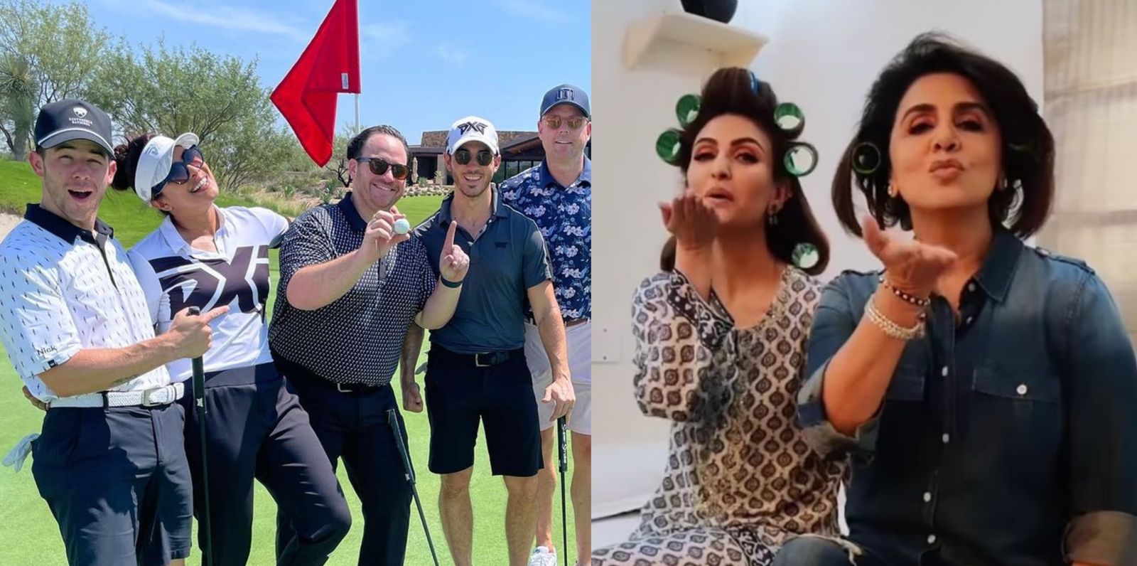 Priyanka Chopra enjoys golf with Nick; Riddhima shares a BTS clip with Neetu Kapoor from The Kapil Sharma Show