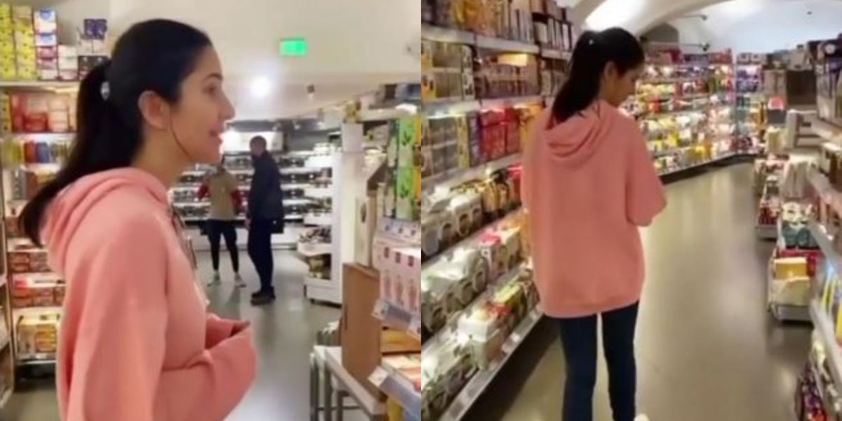 An 'unusually excited' Katrina Kaif steps out for grocery shopping during her time off from Tiger 3 shoot
