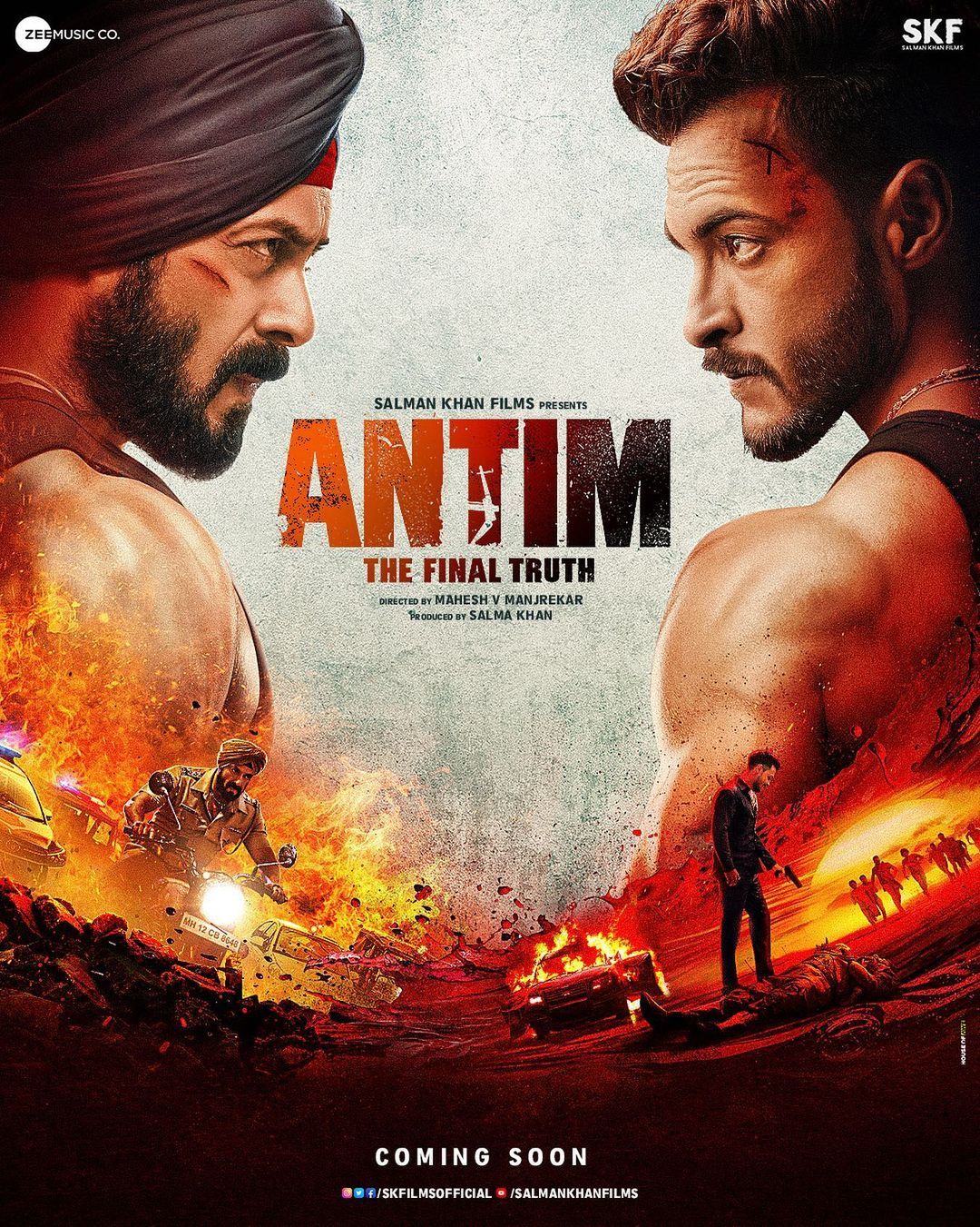 Salman Khan unveils the fierce new poster of Antim: The Final Truth featuring him and Aayush Sharma