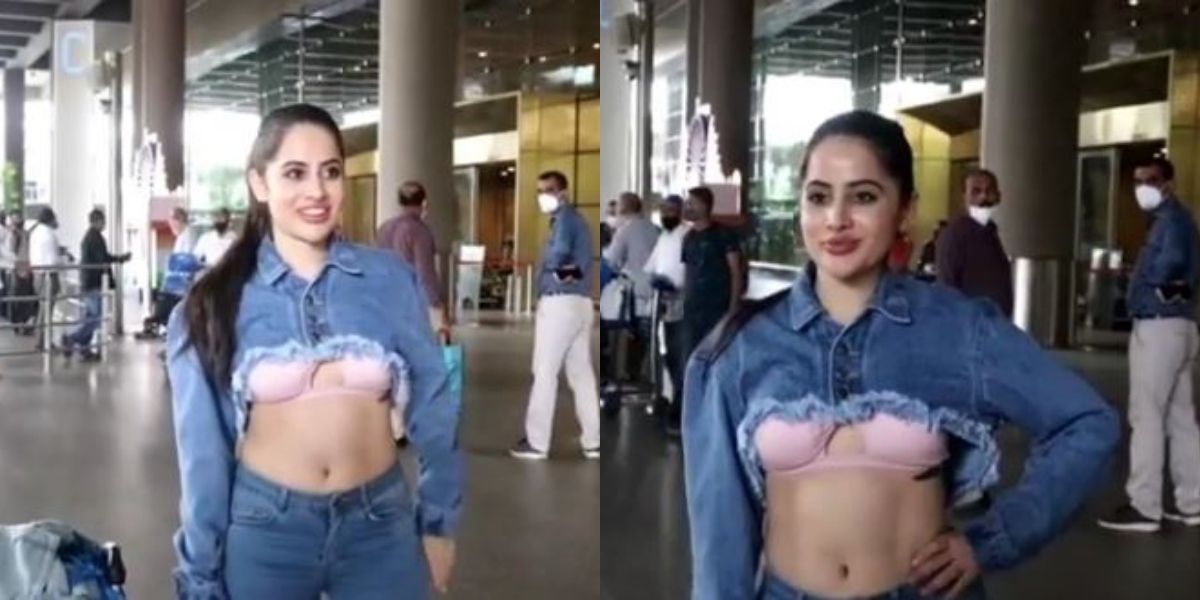 Urfi Javed gets trolled for her bold airport look, netizens ask, "Baki ki shirt chooha kutar gaya kya?"