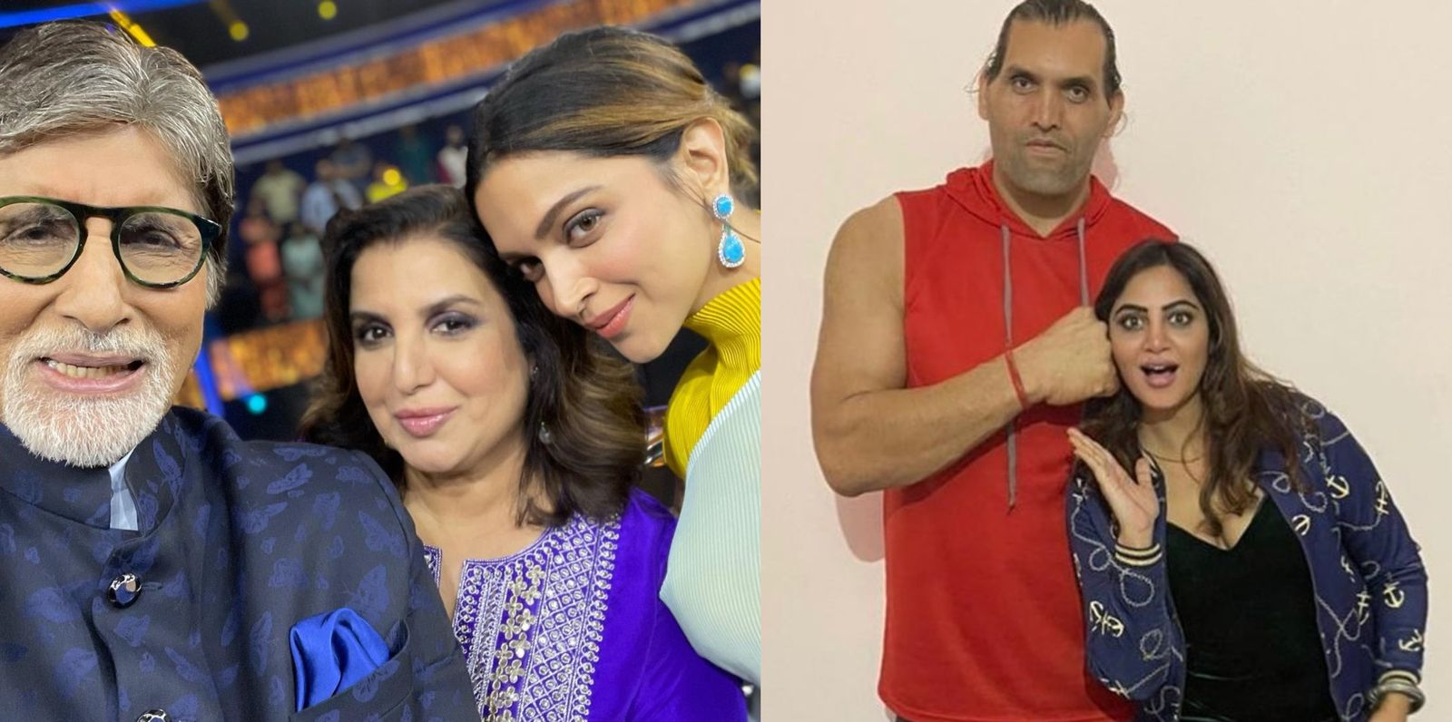 Farah-Deepika star in selfie clicked by 'legend' Amitabh Bachchan; Arshi Khan on taking wrestling lessons from 'teacher' Khali