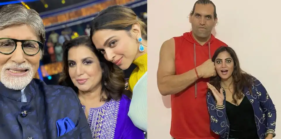 Farah-Deepika star in selfie clicked by 'legend' Amitabh Bachchan; Arshi Khan on taking wrestling lessons from 'teacher' Khali