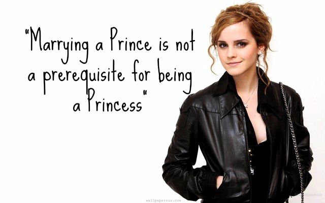 Marrying a Prince Not a Prerequisite for Being a Princess Says Emma Watson 