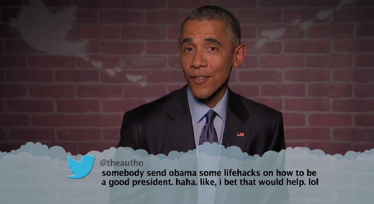 Jimmy Kimmel Gets Obama to Read Mean Tweets! - Video of the Day
