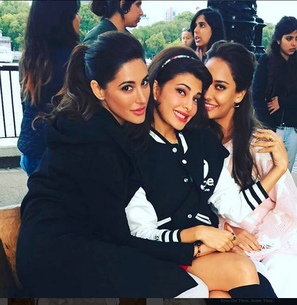 Jacqueline, Lisa And Nargis On The Sets Of Housefull 3