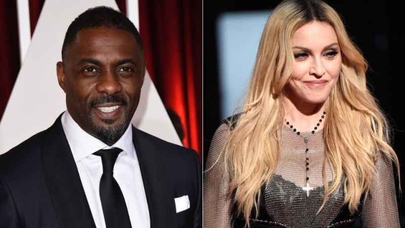 Madonna Spotted Locking Lips With Idris Elba 