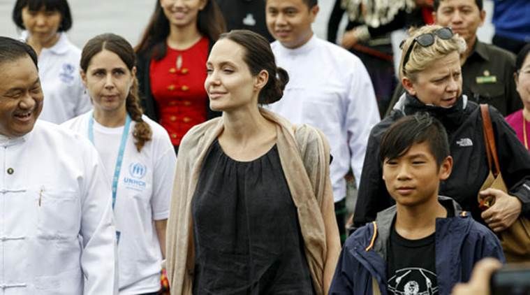 Angelina Jolie Brings In Kids As She Makes Her Maiden Public Appearance Post-split