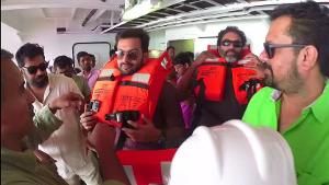 Prithviraj, Biju Menon joins mid-sea mock drill