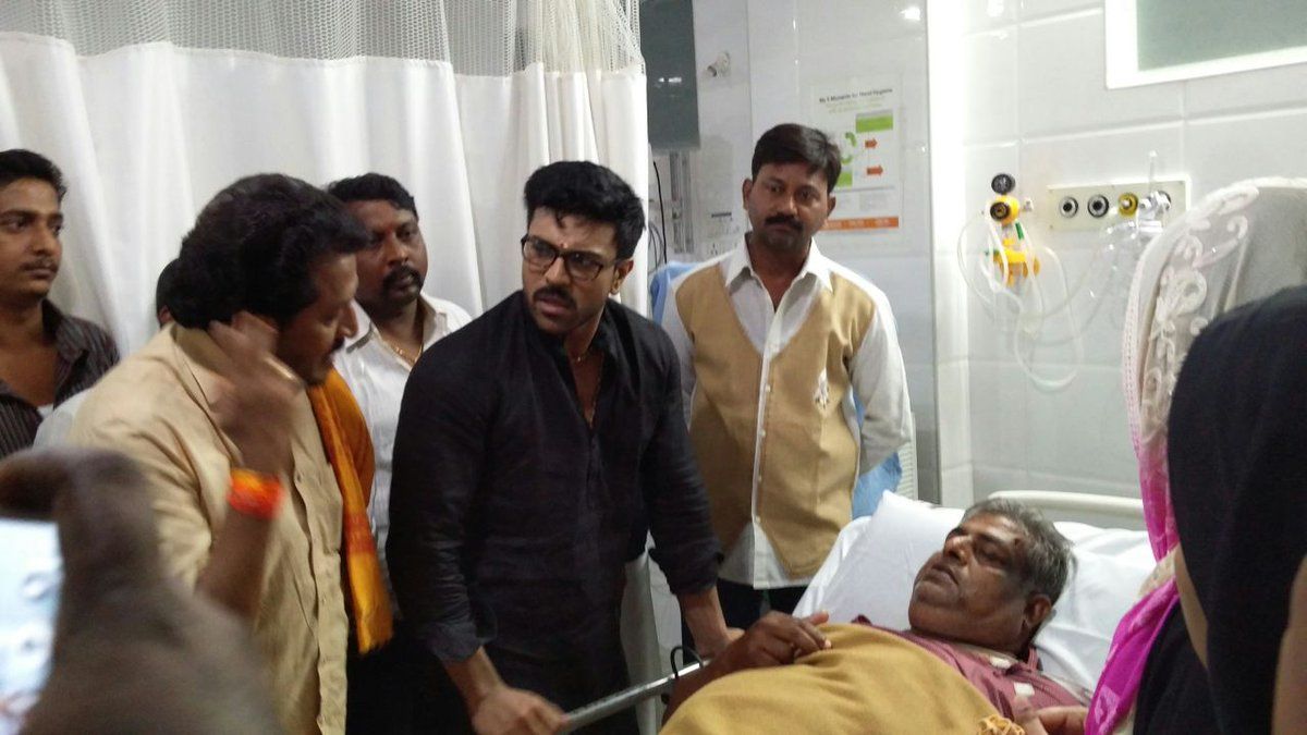 Ram Charan In Hospital To Meet Sick Fan