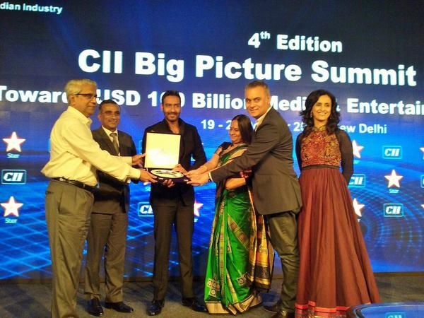Ajay Devgn Honoured With CII Excellence Award In Cinema