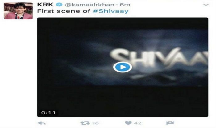 What! Kamaal R Khan Leaked Shivaay?