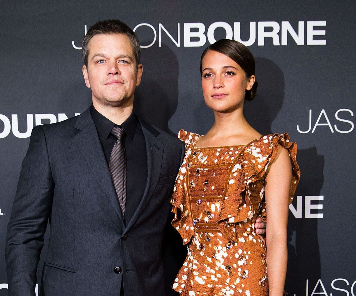 Matt Damon Praises ‘Jason Bourne’ Co-star Alicia Vikander