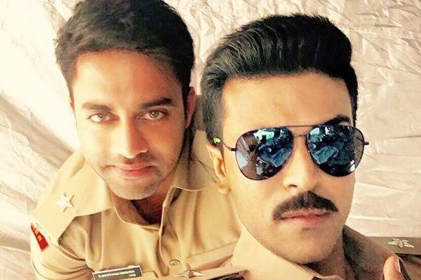 Navdeep And Ram Charan Having Loads Of Fun While Shooting For Dhruva
