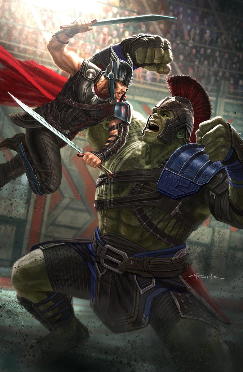 Thor And Hulk Dishing It Out In The New Thor: Ragnarok Poster