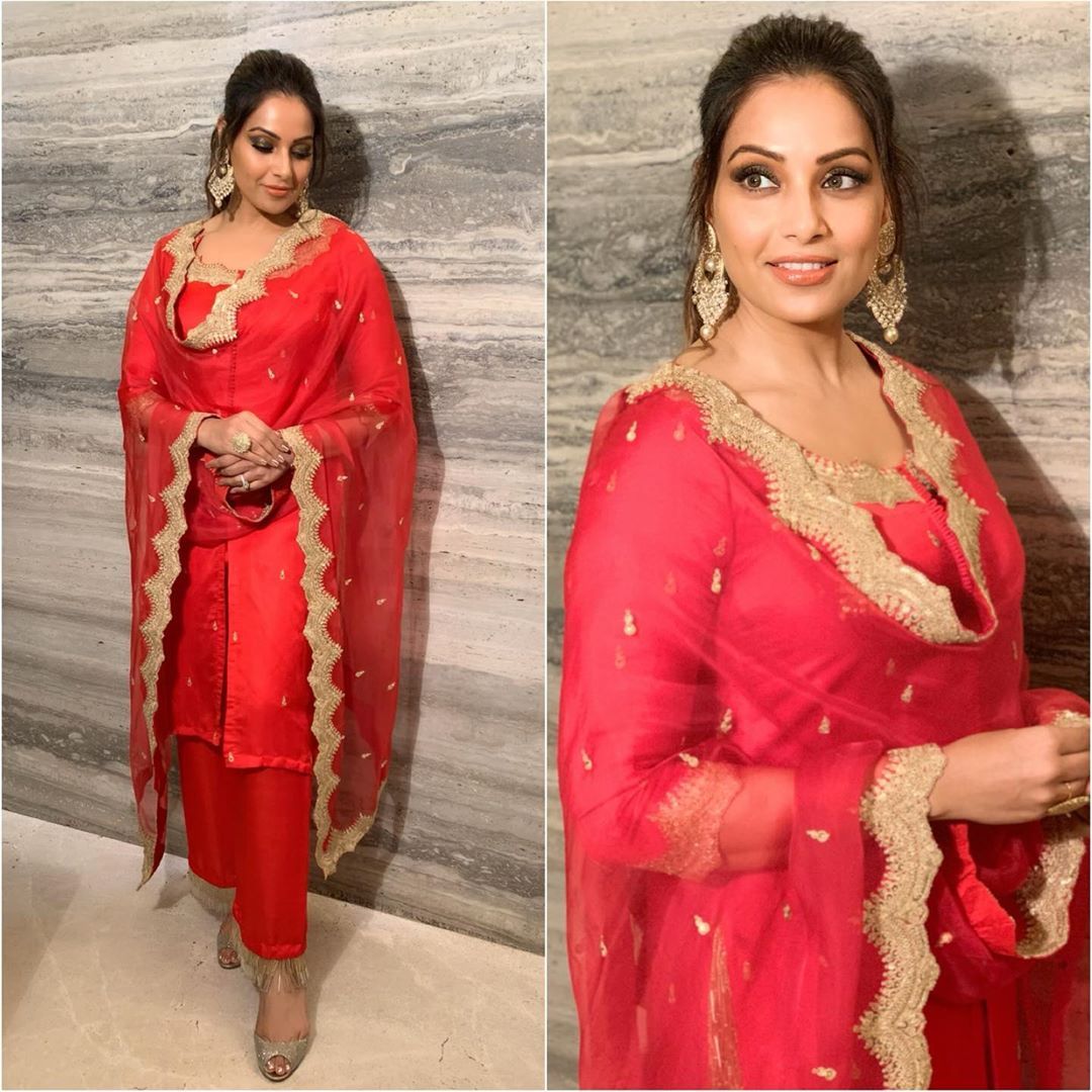Bipasha Basu’s Red Desi Look Is Perfect For Your First Diwali After Marriage