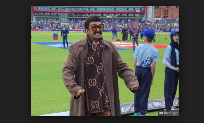 Ranveer Singh Debuts As A Commentator During The India Pakistan World Cup Match