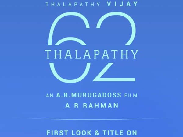 First Look And Title Of Vijay’s Thalapathy 62’ To Be Out On June 21