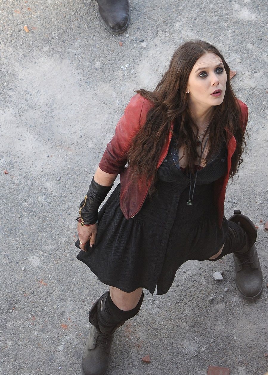 Elizabeth Olsen dons sexy and intense look in Avengers: Age of Ultron