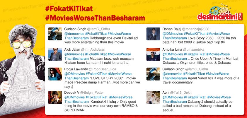 #MoviesWorseThanBesharam - Our Top Picks