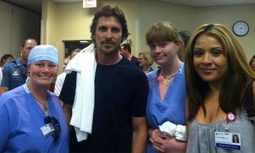 Batman Christian Bale pays personal visit to Aurora shooting victims