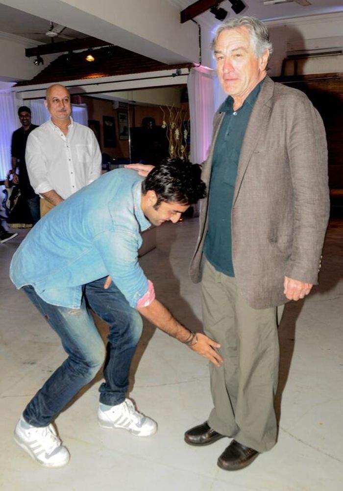 Ranbir Kapoor catches a special moment with Hollywood’s Godfather Robert De Niro